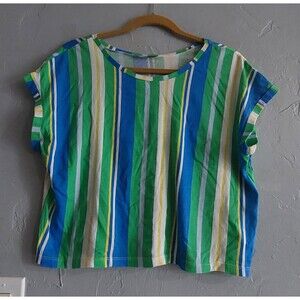 Zara Collection  Women  Basic Crops Tops Blouse L,cotton, 20 Inch Of Armp To Arm